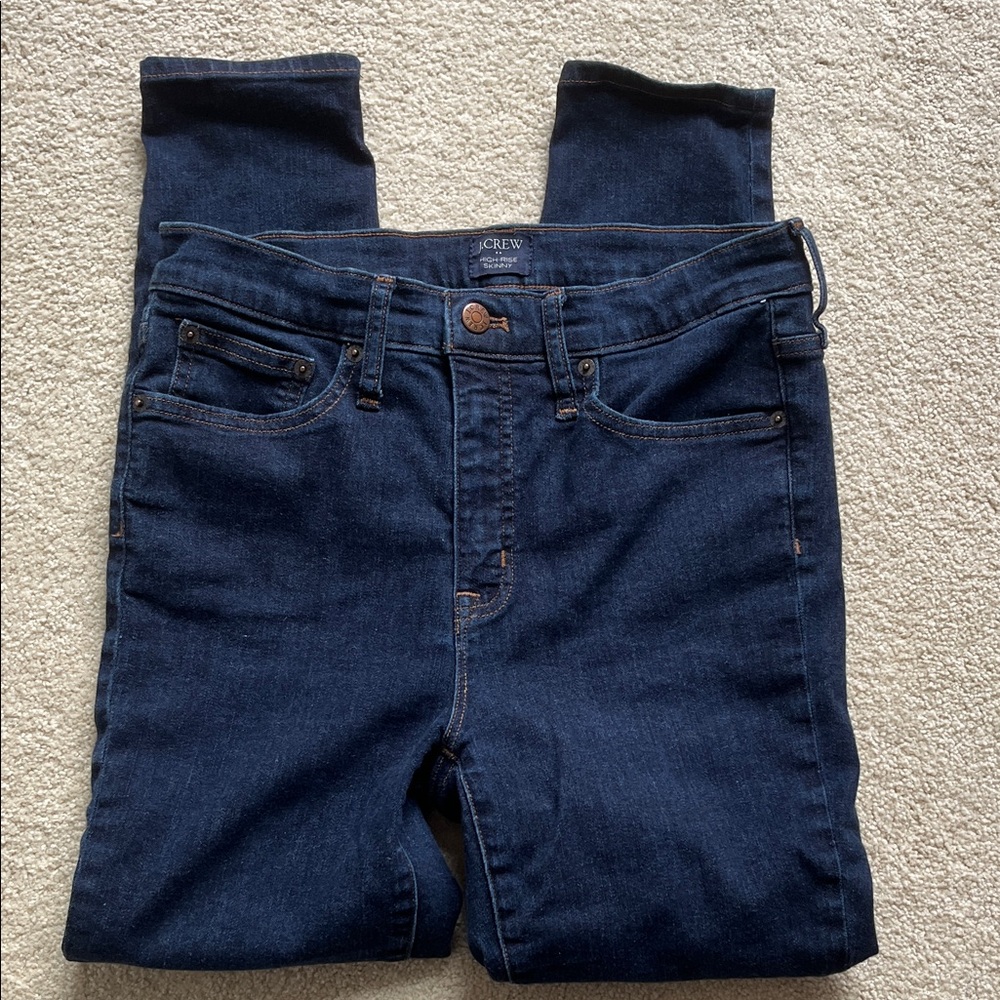 J. Crew High Rise Skinny Jeans, EUC